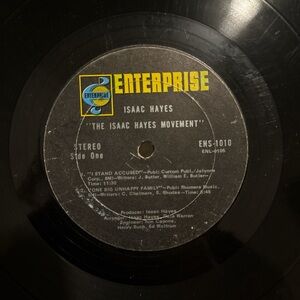Isaac Hayes "The Isaac Hayes Movement" Enterprise vinyl record